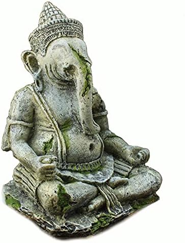 OMEM Ganesh Buddha Statue Fish Tank Decorations Aquarium Ornaments