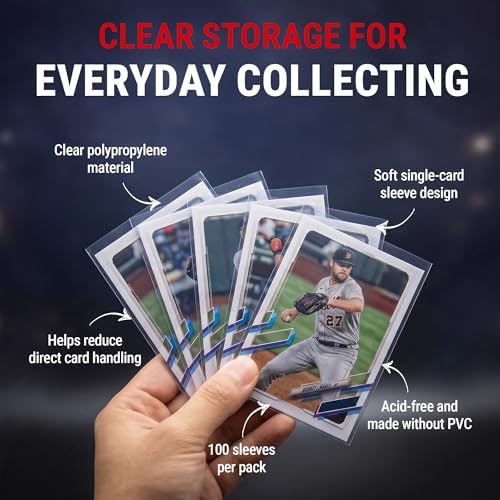 Ultra Pro Soft Card Sleeves 2-5/8" X 3-5/8", Ultra Clear (100Count)