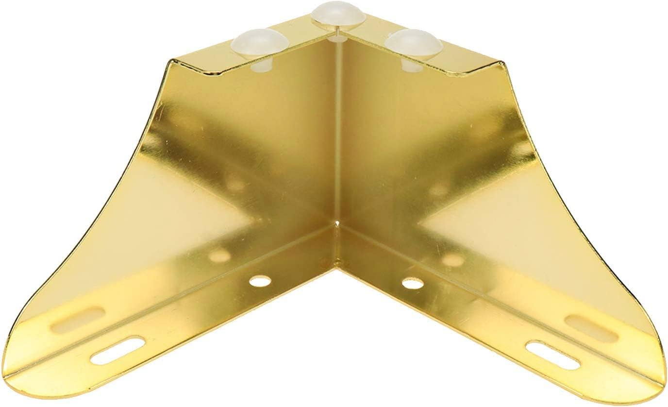 Bitray Metal Sofa Leg 2 Inch Height L Shape Furniture Leg Gold Sofa Legs Table Cabinet Cupboard Couch Leg Furniture Feet Replacement - 4pcs