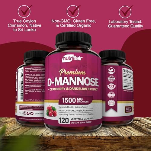 NutriFlair D-Mannose 120 Capsules