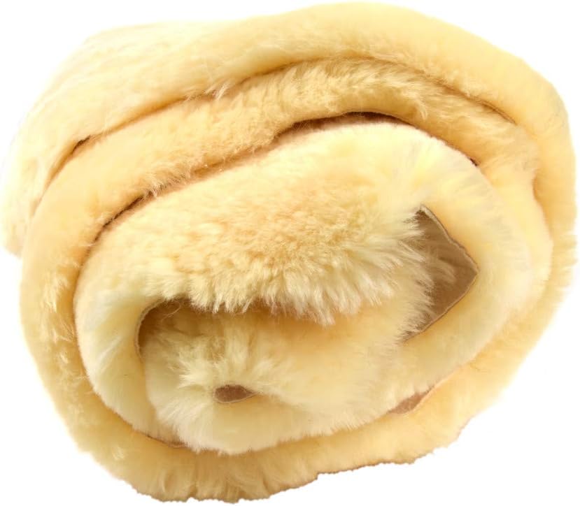 US Sheepskin Medical Sheepskin Rug, Fluffy Rugs 39.5-43.5 in x 24 in Tan | Preventing Bedsores