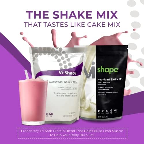 Vi-Shape - Original Nutritional Shake Mix Sweet Cream Flavor - Pack of 1 | ViSalus, Plant-Based Protein, Meal Replacement, Sweet Cream Flavor, Fiber