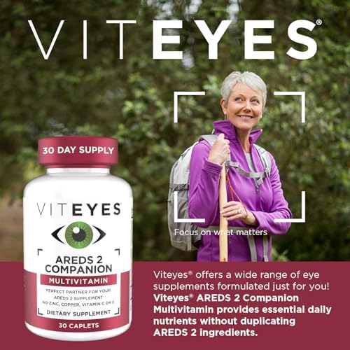 Viteyes Classic AREDS 2 Companion Multivitamin Supplement, Comprehensive Multivitamin Formula for AREDS 2 Users, 90 Capsules