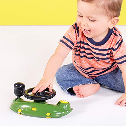 Bright Starts Ford Mustang 4-in-1 Pink Baby Activity Center & Push Walker with Removable Interactive Steering Wheel -Toy, 6 Months and up