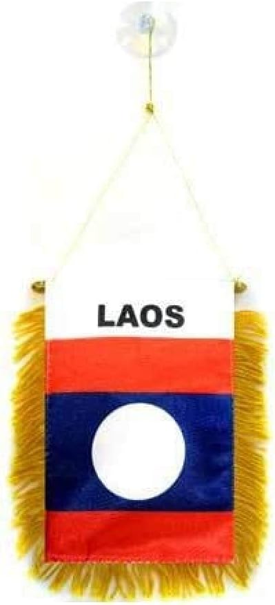 AZ FLAG Nicaragua Pennant 4x6 in 100D Polyester Suction Cup | Outdoor use Nicaraguan 15x10 cm triangular pennant stitched edges and reinforced finish