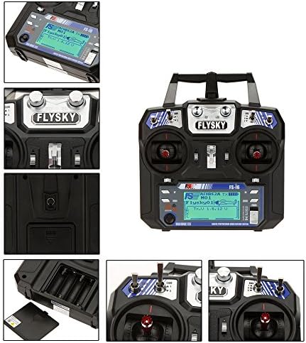 GoolRC Flysky FS-i6 AFHDS 2A 2.4GHz 6CH Radio System Transmitter for RC Helicopter Glider with FS-iA6 Receiver Mode 2