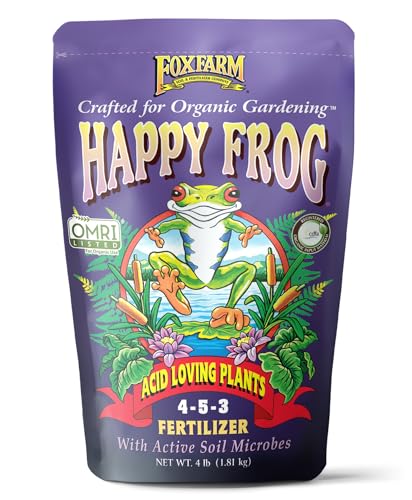 FoxFarm Happy Frog Acid Loving Plants Fertilizer - Slow Release Fertilizer for Azaleas, Rhododendrons