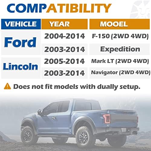 Dynofit 1.5in 6x135 Hub-Centric Wheel Spacers for F150, 87.1mm Hub Bore, M14x1.5 Thread, Forged 6-Lug Wheel Adapters for 2015-2026 Ford F-150