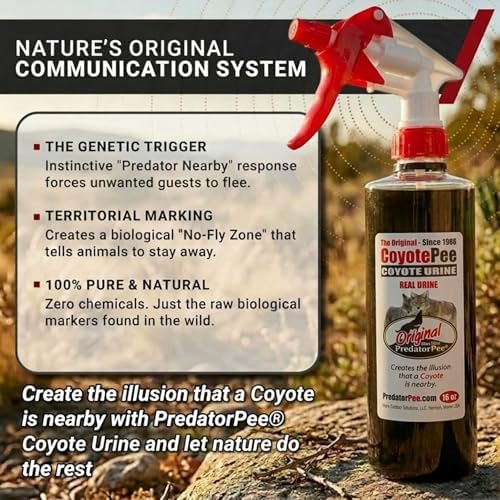 PredatorPee 100% Coyote Urine Natural Predator Scent Made in USA
