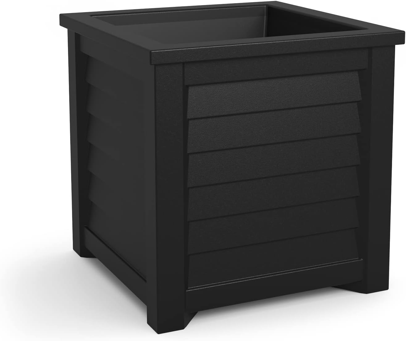 Mayne 5866-W Lakeland Square Patio Planter, 16x16, White