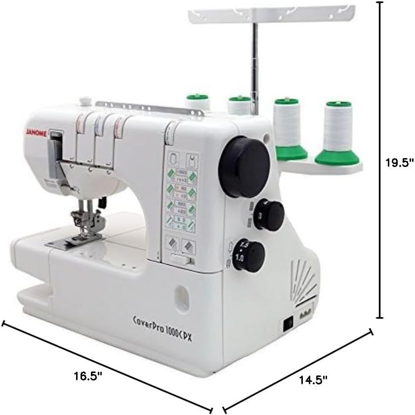 Janome Cover Pro 1000CPX Coverstitch Machine with Exclusive Bonus Bundle