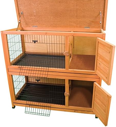 Ware Manufacturing Premium Plus Double Decker Hutch for Rabbits and Small Pets