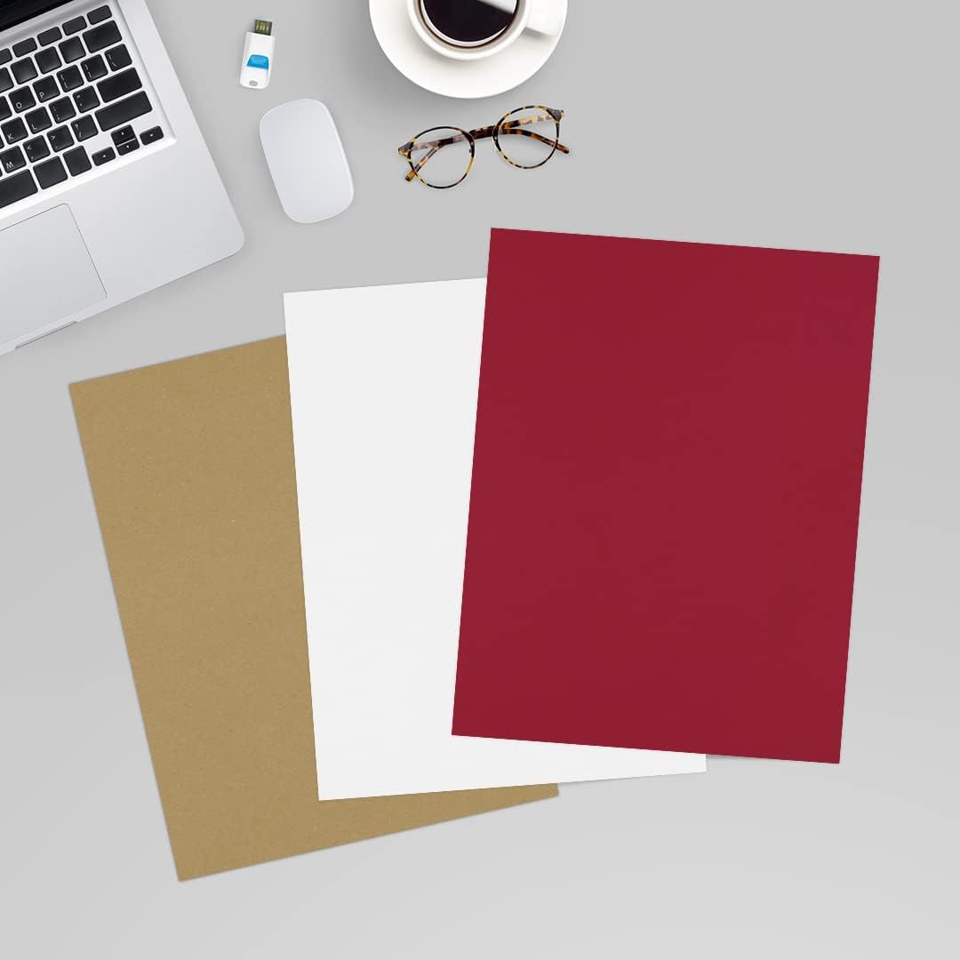 LUXPaper 8.5" x 11" Paper | Letter Size | White | 80lb. Text | 100% Recycled | 50 Qty