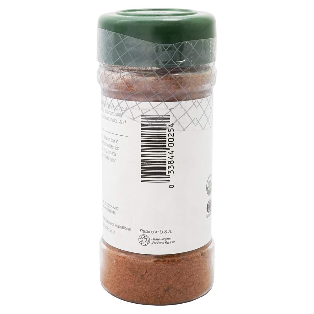 Badia Organic Cayenne Pepper, 1.75 oz – Ground Red Pepper Spice for Cooking, Seasoning & Heat – Fresh & Bold Flavor