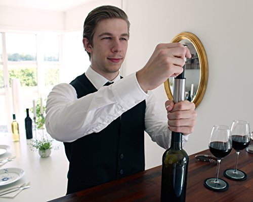 Barvivo Red Wine Aerator and Wine Saver Pump with 2 Vacuum Bottle Stoppers - Preserver For Your Wine - Ultimate Gift Idea as Valentines Day Gifts