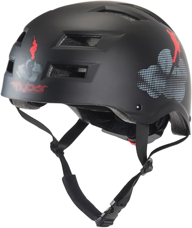 Flybar Bike Helmet- Multi Sport Dual Certified Adjustable Dial, Lightweight Skateboard Helmet, Roller Skating, Pogo, Electric Scooter, Snowboard, Boys and Girls Kids- Adults Helmets
