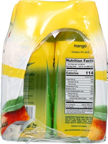 Iberia Aloe Vera Juice Drink With Aloe Pulp, Pineapple, 9.5 Fl Oz (Pack of 6)