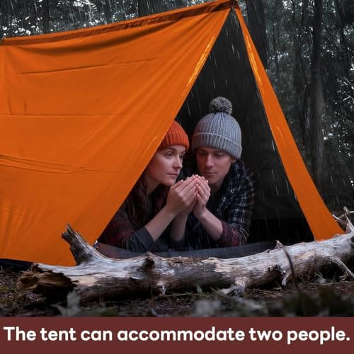 Deecam Emergency Survival Tent, 1 or 2 Person Mylar Thermal Shelter