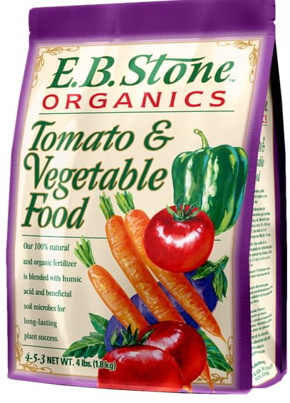 EB Stone Organic Tomato and Vegetable Food 4-5-3, 4 lbs.