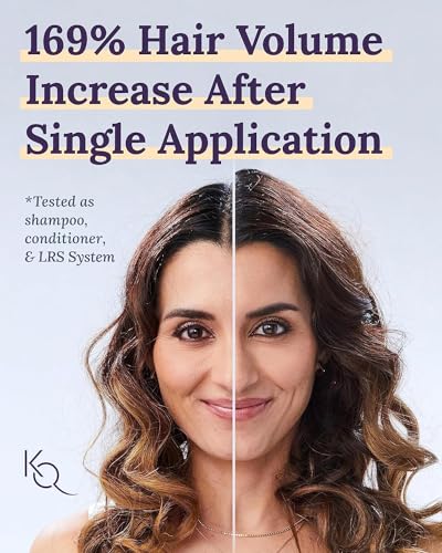 Keranique Volumizing Keratin Conditioner for Thinning Hair, Hair Regrowth | Keratin Amino Complex, Free of Sulfates, Dyes and Parabens, 8 Fl Oz | Volumizes Hair