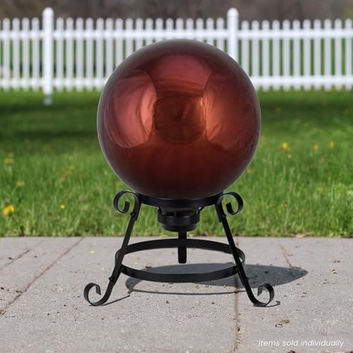 Northlight HB16068 Berry Shiny Outdoor Patio Garden Gazing Ball, 10", Red