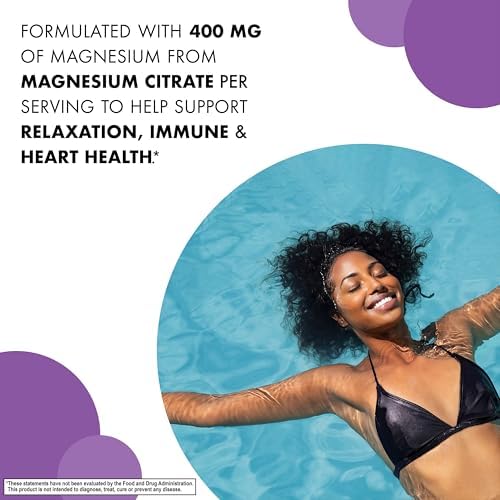Bluebonnet Nutrition Magnesium Citrate, 400mg of Magnesium, Maximum Absorption, Supports Immune Health & Energy Production*, Soyfree, Gluten-Free, Non-GMO, Kosher, Dairy Free, Vegan, 120 Caplets | Supports Immune Health & Energy Production; Non-GMO, Vega…