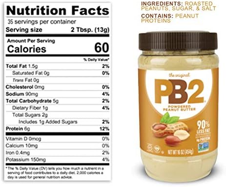 Bell Plantation PB2 Powdered Peanut Butter 16 oz. pack of 2