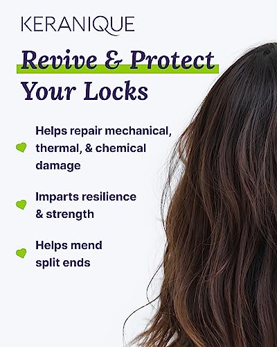 Keranique Volumizing Shampoo & Conditioner Set for Hair Repair, Growth & Thinning Hair Support – Keratin, Biotin, Menthol & Niacinamide, Lightweight Strengthening Formula - Keratin Amino Complex™
