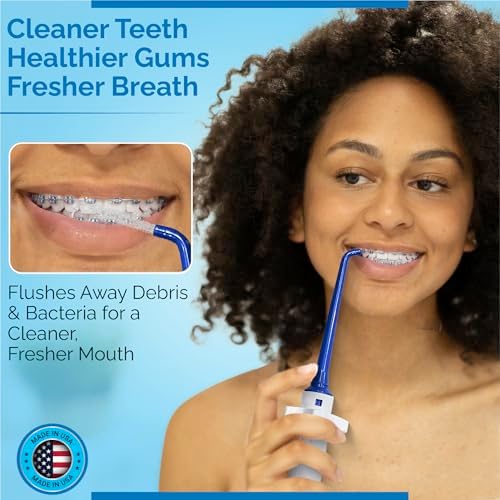 Oral Irrigator - Shower Water Flosser for Healthy Teeth and Gums Made in USA