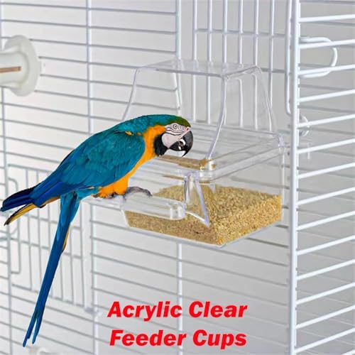 38-Inch Double Roof Top Large Flight Bird Cage with Toys Climbing Ladder Side Nesting Box Doors for Cockatiels Sun Parakeets Conures Aviary Budgie Finch Lovebird Canary Pet Bird Travel Cage