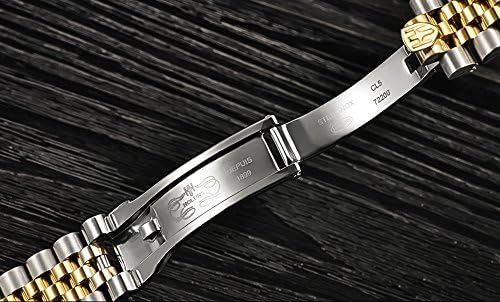 Men's Automatic Watch Gold-Plated 316L Steel Sapphire Crystal | Japanese 8215 automatic movement • Sapphire crystal • 18K gold-plated 316L steel • Date display • Dress and business wear