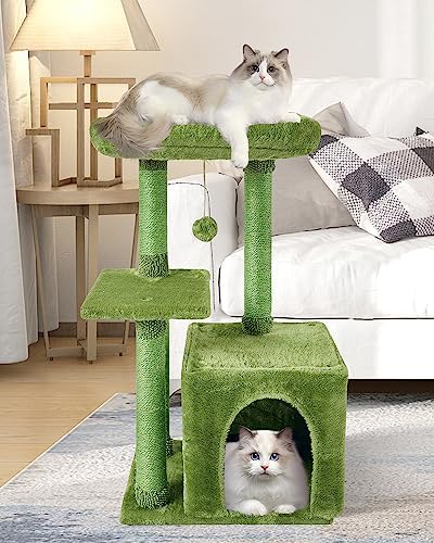Cute Cat Tree Kitten Cat Tower Condo Cat Furniture Sisal Scratching Posts G