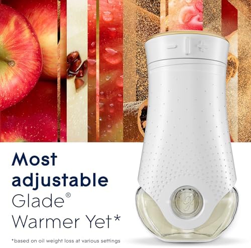 Glade PlugIns Refills Air Freshener, Scented and Essential Oils for Home and Bathroom, Autumn Spiced Apple, 3.35 Fl Oz, 5 Count