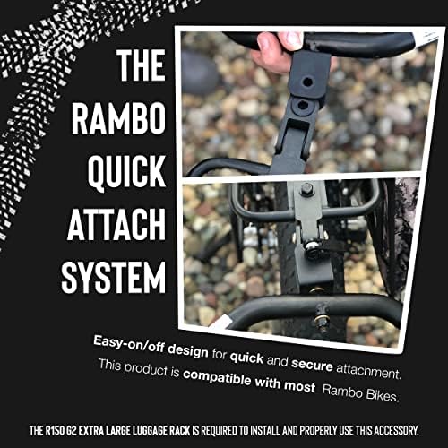 Rambo Bikes Aluminum Bike Trailer Cart - Heavy-Duty Game Cart and Utility Trailer - 300lbs Maximum Capacity - 6061 Aluminum Alloy Frame