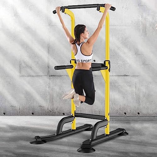 SogesHome Multi-Function Power Tower Pull Up Bar Dip Station for Home Gym