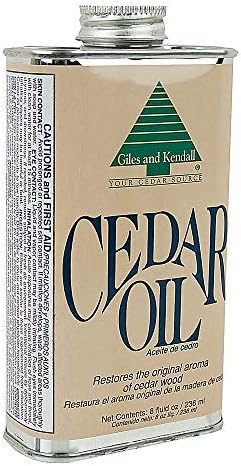 Cedar Oil - Giles and Kendall - Restores the Original Aroma of Cedar Wood, 8 oz