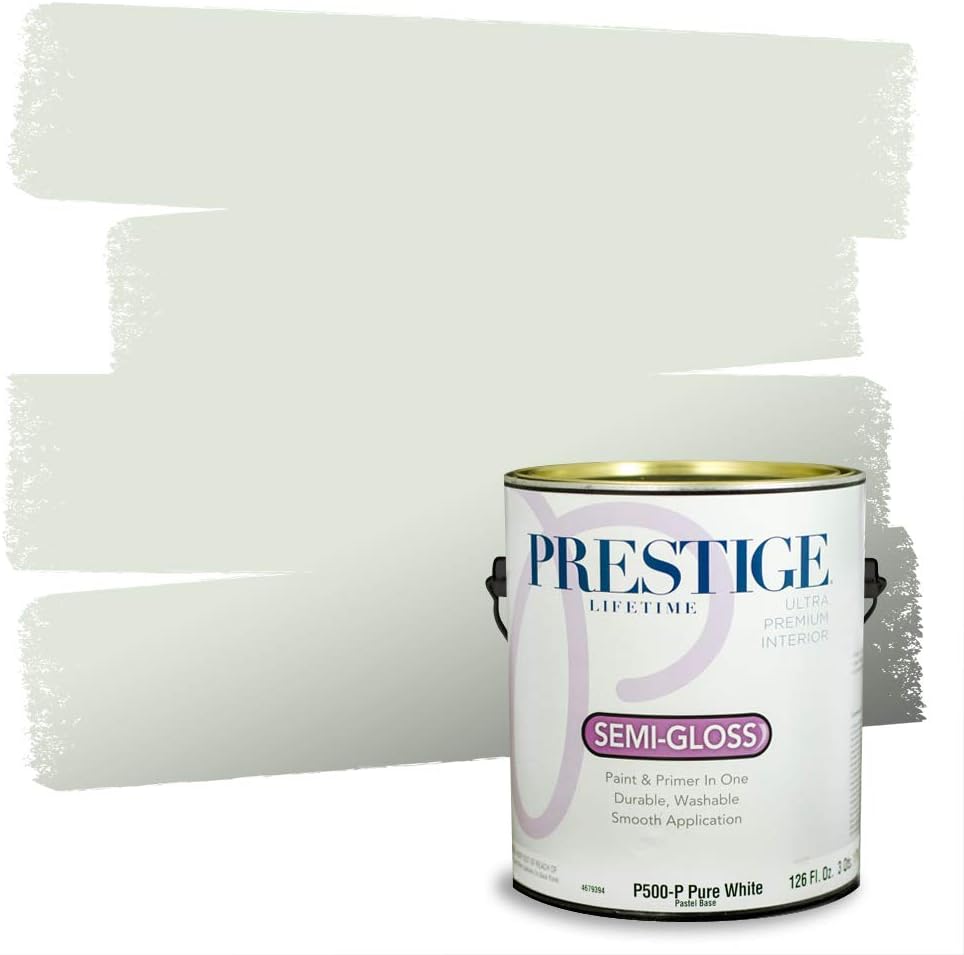PRESTIGE Paints Exterior Paint and Primer In One, 1-Gallon, Semi-Gloss, Comparable Match of Sherwin Williams* Shamrock*