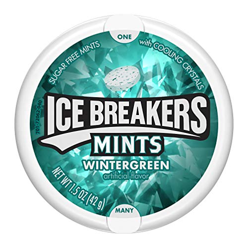 ICE BREAKERS Wintergreen Sugar Free Mints Tins, 1.5 oz (8 Count)