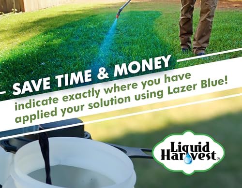 Liquid Harvest Lazer Green Concentrated Spray Pattern Indicator - 1 Quart (32 Ounces) - Perfect Weed Dye, Fertilizer Marking Dye, Turf and Herbicide Marker