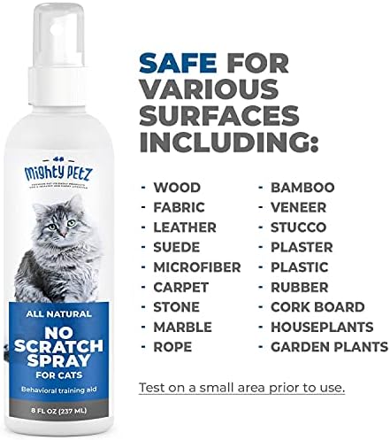 Mighty Petz Cat Deterrent Spray - Cat Indoor Repellent for Furniture, Plants, Couch Protector. Safe
