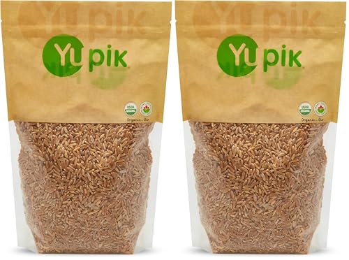 Yupik Organic Kamut Grains, 2.2 lb (35.2 oz), Non-GMO, Vegan, Kosher, Raw Whole Grains, Khorasan Wheat, Nutty Flavor, Source of Fiber & Iron, Ideal for Cooking & Sprouting