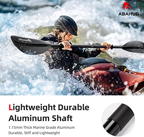 Abahub Kayak Paddle with Free Leash 220-240cm Kayaking Oars