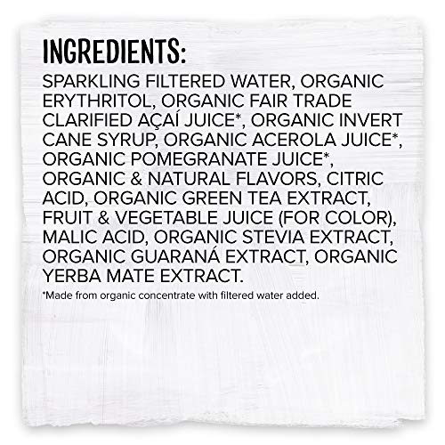 Sambazon Organic Amazon Energy Drink, Jungle Love, Acai Berry and Passionfruit, 12 Fl Oz (Pack of 12)