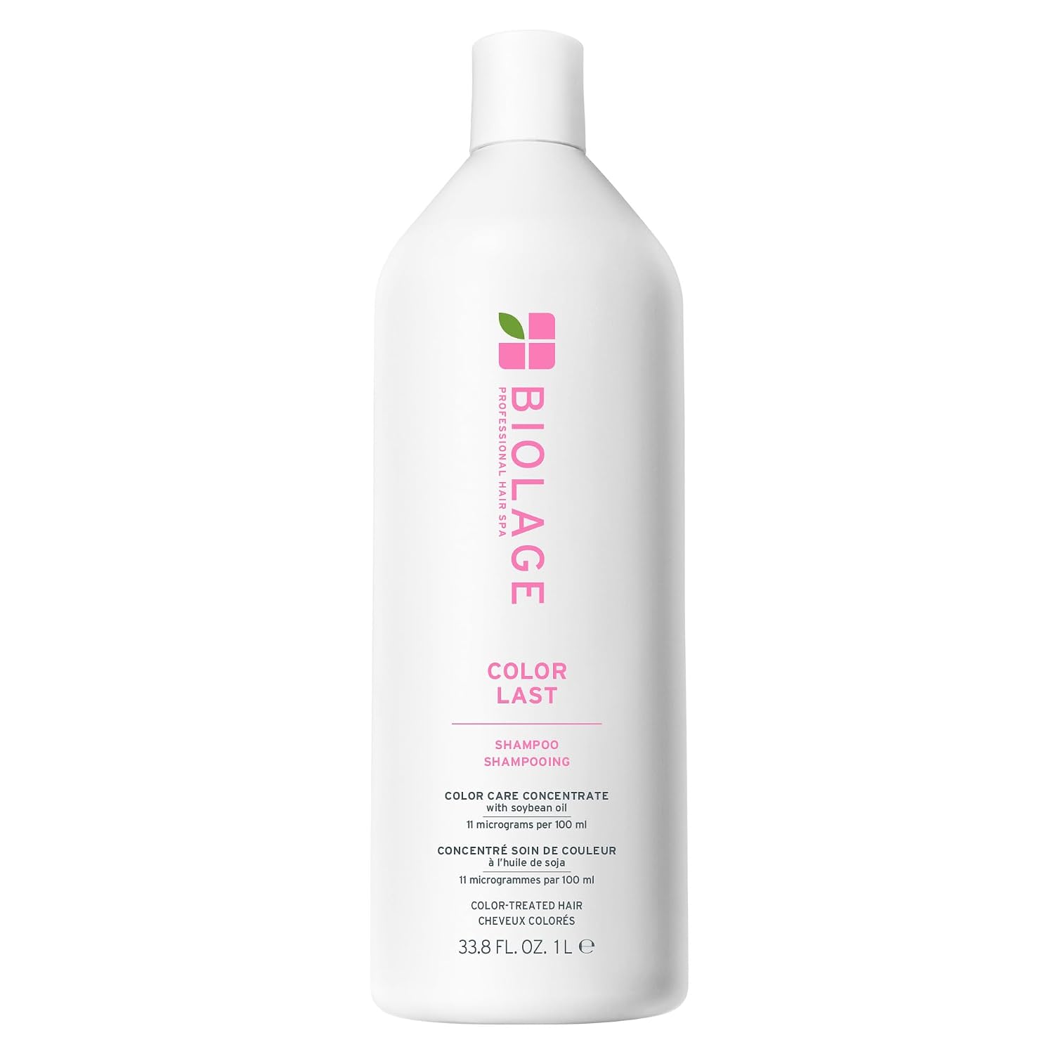Biolage Color Last Shampoo – For Color-Treated Hair | Soybean oil, stearic acid, vegan, paraben-free, mineral oil-free, cleanses, hydrates