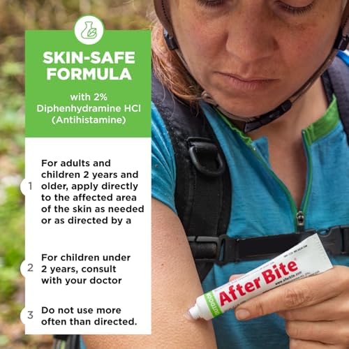 After Bite Outdoor Bug Bite Itch Relief, Diphenhydramine HCl Gel, 4Pk