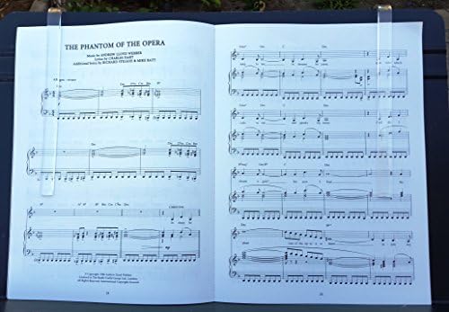 Music Stand Page Holder, Clear Grip, 2-Pack