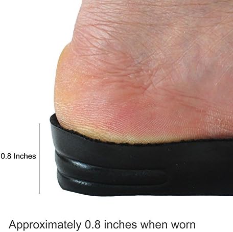 1 Inch Leg Length Discrepancy Full Length Insoles Lifts for Uneven HIPS (2 Lefts Large)