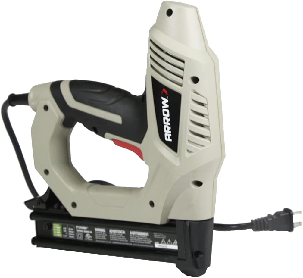Arrow ET200BN Heavy Duty Electric Brad Nailer, Professional Nail Gun for Trim, Picture Frames, Crafts, Fencing, Uses Brad Nails in 5/8", 3/4", and 1"