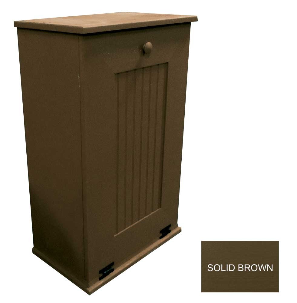 Sawdust City Tilt-Out Wooden Trash Bin Holder (Old - Black)