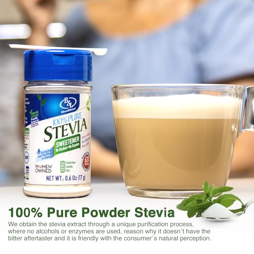 Stevia Powder 100% Pure, No Artificial Sweetener, Stevia Green Leaf Extract | Zero Calorie & Keto Friendly (0.6 Ounces)